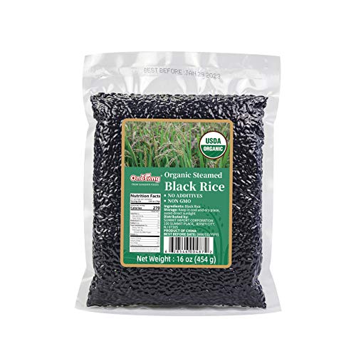 Onetang Organic Steamed Black Rice No Additives Gluten-Free And
