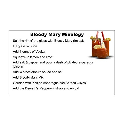 Bloody Mary Mix Gift Set With Mixer Card, Pretzels, Rim Salt, As