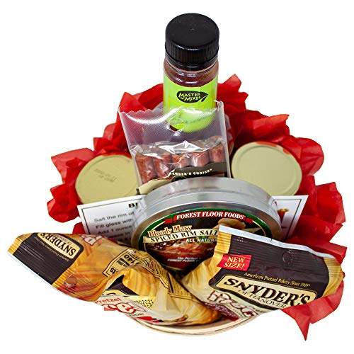 Bloody Mary Mix Gift Set With Mixer Card, Pretzels, Rim Salt, As