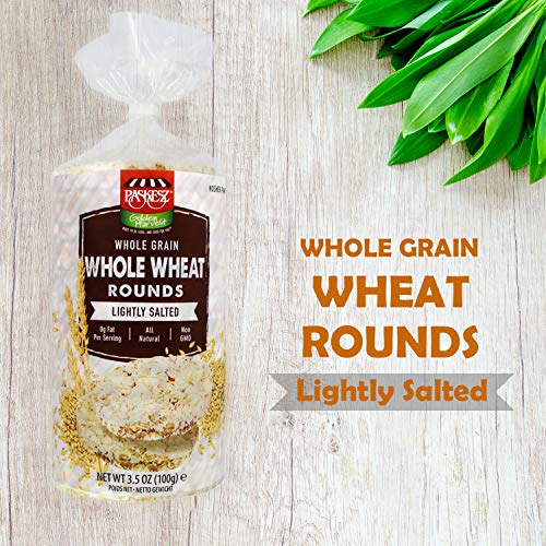 Lightly Salted Whole Wheat Rounds Cake, All Natural Ingredients,