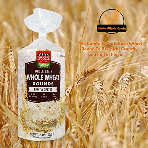 Lightly Salted Whole Wheat Rounds Cake, All Natural Ingredients,