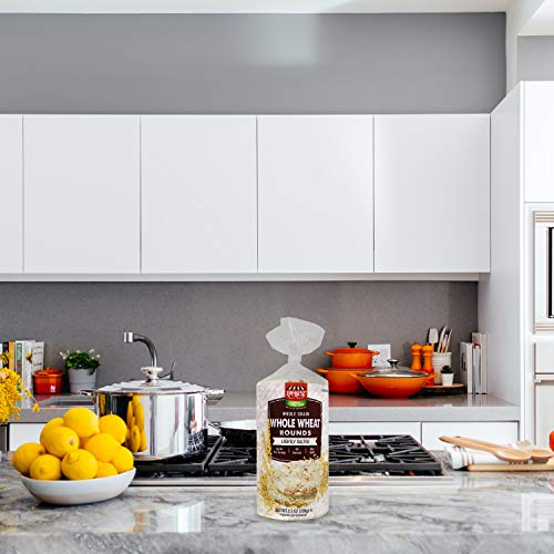 Lightly Salted Whole Wheat Rounds Cake, All Natural Ingredients,