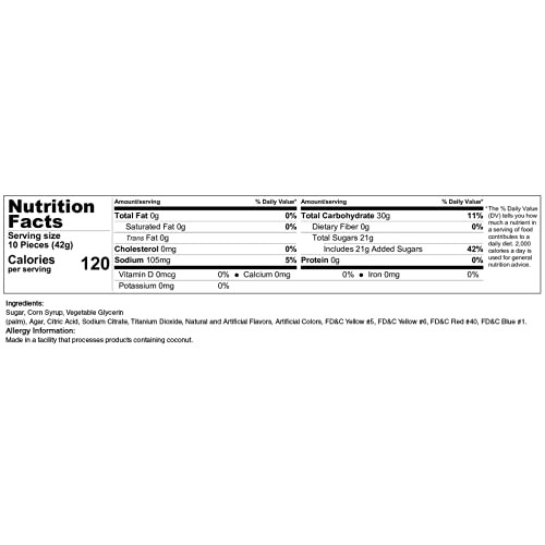 Only Kosher Candy Assorted Flavor Semicircle Small Fruit Slices ...