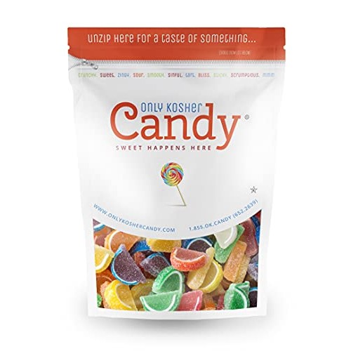 Only Kosher Candy Assorted Flavor Semicircle Small Fruit Slices ...
