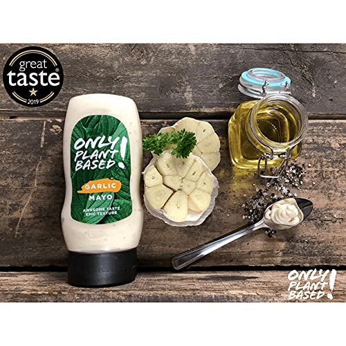 Only Plant Based Vegan Garlic Mayonnaise, Squeeze Bottle, 11 Fl ...