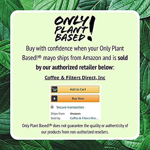 Only Plant Based Vegan Garlic Mayonnaise, Squeeze Bottle, 11 Fl ...