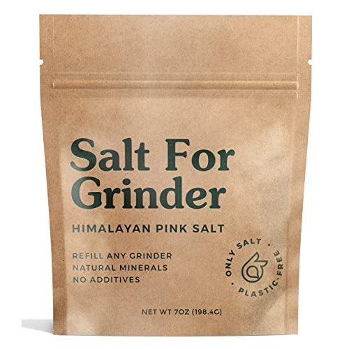 Salt for Grinder - Himalayan Pink Salt Refill - Coarse Grain, 7o...