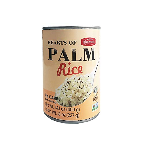 Ontrue Rice Heart Of Palm, Vegan, Low Calorie Food, Gluten Free,