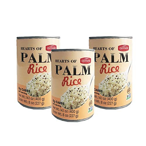 Ontrue Rice Heart Of Palm, Vegan, Low Calorie Food, Gluten Free,