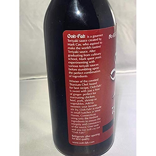 Ooh-Fah Teriyaki Sauce 2 Pack 14 Oz Each Bottle Titanium Chef A