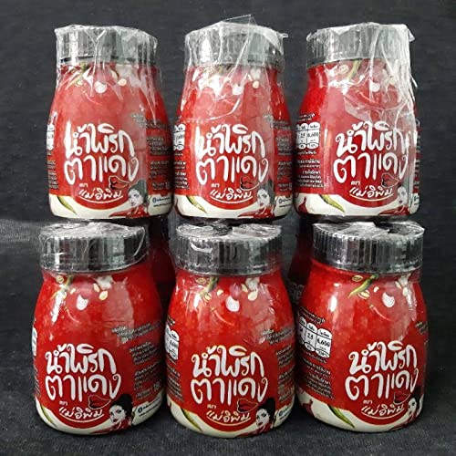 Pimrypie Chili Paste 4 Flavor Sauce Set 180g pack of 4 Ready2W...