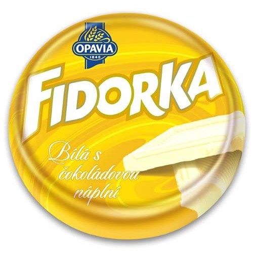 Opavia Fidorka Yellow 5-Pack 5X30G/5X1.1 White Chocolate Coated