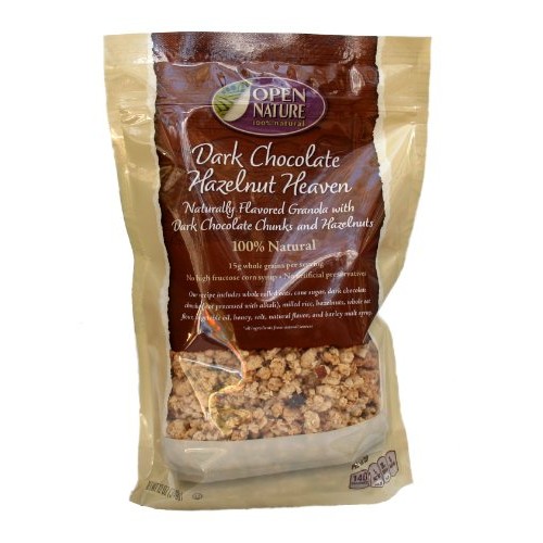 Open Nature 100% Natural, Dark Chocolate Hazelnut Heaven Granola