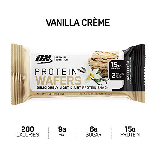 Optimum Nutrition High Protein Wafer Bars, Low Sugar, Low F