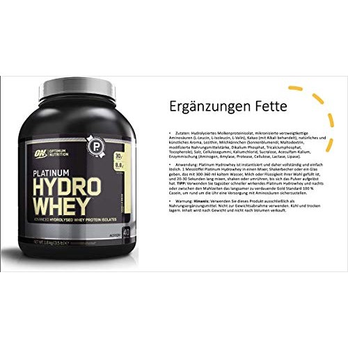 Optimum Nutrition Platinum Hydrowhey Protein Powder, 100% Hydrol Optimum Nutrition Platinum Hydrowhey Protein Powder, 100% Hydrol