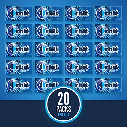 20 Pack ORBIT Gum Peppermint Sugar Free Chewing Gum Bulk Pack,... 20 Pack ORBIT Gum Peppermint Sugar Free Chewing Gum Bulk Pack,...