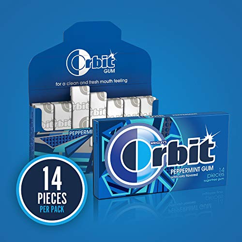 20 Pack ORBIT Gum Peppermint Sugar Free Chewing Gum Bulk Pack,... 20 Pack ORBIT Gum Peppermint Sugar Free Chewing Gum Bulk Pack,...