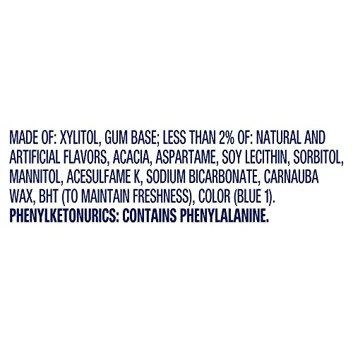 ORBIT Gum WHITE Peppermint Sugar Free Chewing Gum, 40 Piece Bott...