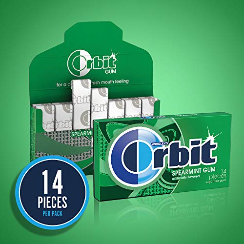 Orbit, Spearmint Sugar Free Chewing Gum, 42 ct