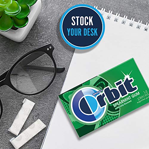 Orbit, Spearmint Sugar Free Chewing Gum, 42 ct