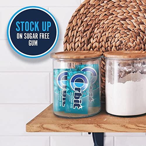 ORBIT Wintermint Sugarfree Chewing Gum, 14 Pieces Pack of 12