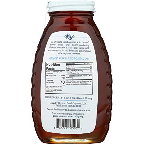 Orchard Pond, Wildflower Honey, 16 Oz