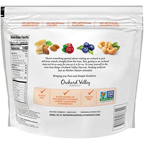 Orchard Valley Harvest Antioxidant Mix, 1 Oz Pack Of 15, Non-G