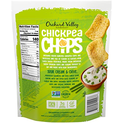 Orchard Valley Harvest Chickpea Chips Variety Pack, 3.5-3.75 oz ...