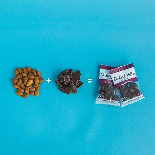 Orchard Valley Harvest Dark Chocolate Almonds, 1 Oz Pack Of 15 Orchard Valley Harvest Dark Chocolate Almonds, 1 Oz Pack Of 15
