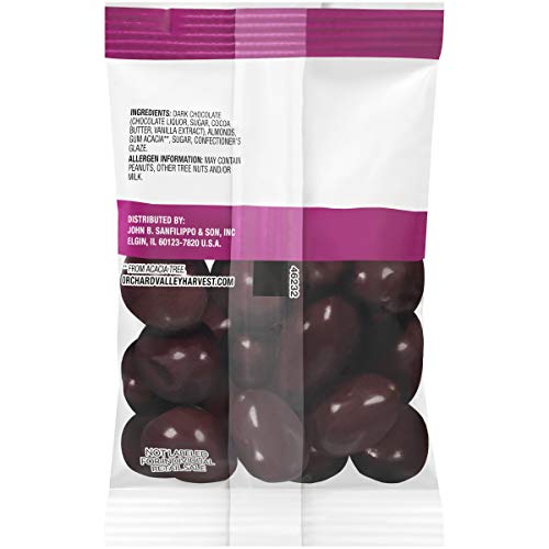 Orchard Valley Harvest Dark Chocolate Almonds, 1 Oz Pack Of 8