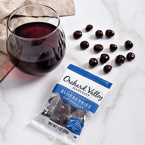 Orchard Valley Harvest Dark Chocolate Blueberries, 1 Oz Pack Of