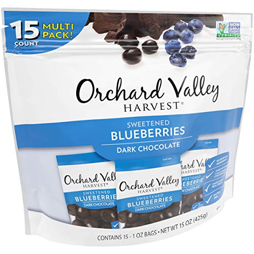 Orchard Valley Harvest Dark Chocolate Blueberries, 1 Oz Pack Of