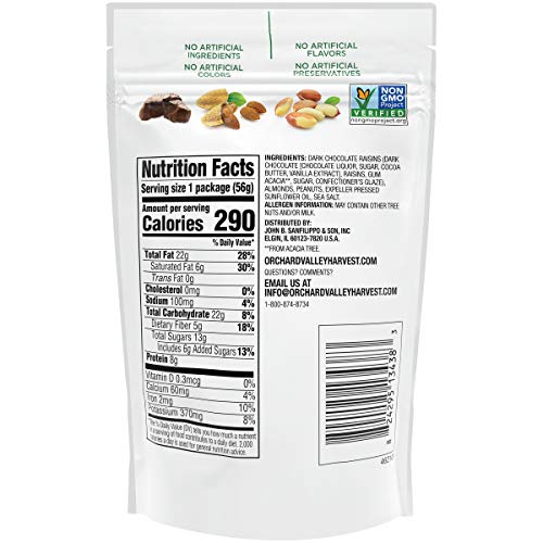 Orchard Valley Harvest Dark Chocolate Fruit &Amp; Nut Variety Pack,
