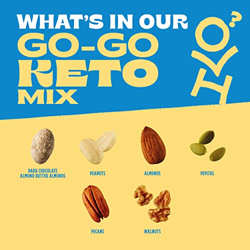 Orchard Valley Harvest Go-Go Keto Trail Mix, 1 Pack 8oz, Low C...
