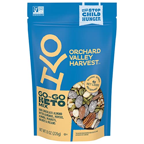 Orchard Valley Harvest Go-Go Keto Trail Mix, 1 Pack 8oz, Low C...
