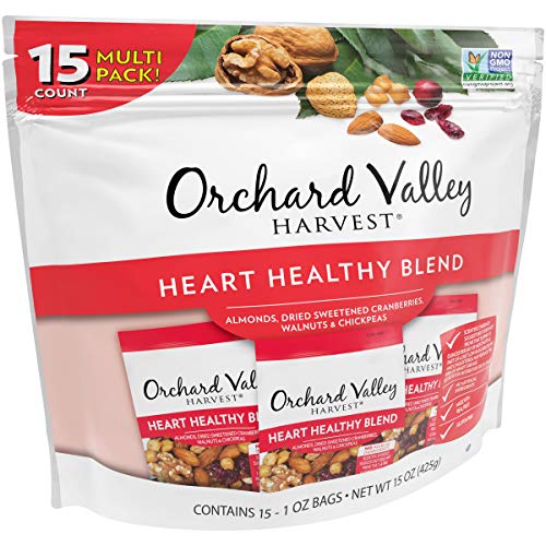 Orchard Valley Harvest Heart Healthy Blend, 1 Oz Pack Of 15, N
