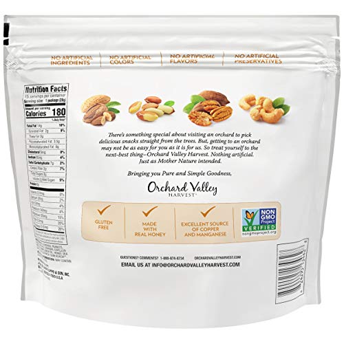 Orchard Valley Harvest Honey Roasted Mixed Nuts, 1 Oz Pack Of 1