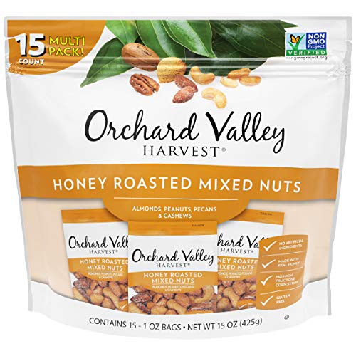 Orchard Valley Harvest Honey Roasted Mixed Nuts, 1 Oz Pack Of 1
