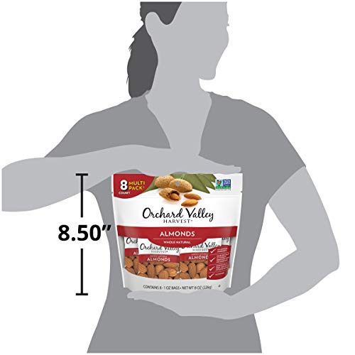 Orchard Valley Harvest Whole Natural Almonds, 1 Oz Pack Of 8,