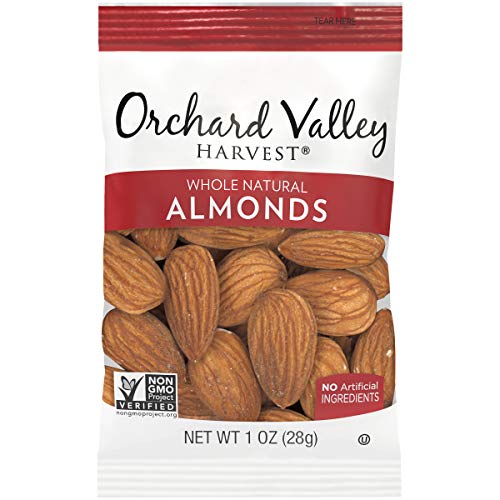 Orchard Valley Harvest Whole Natural Almonds, 1 Oz Pack Of 8,