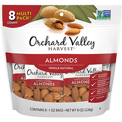 Orchard Valley Harvest Whole Natural Almonds, 1 Oz Pack Of 8,