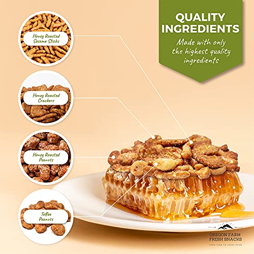 Oregon Farm Fresh Snacks Honey Roasted Nuts and Crackers Mix - L...