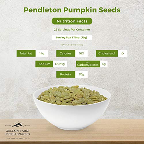 Oregon Farm Fresh Snacks Roasted Salted Pumpkin Seeds - 24 oz in...