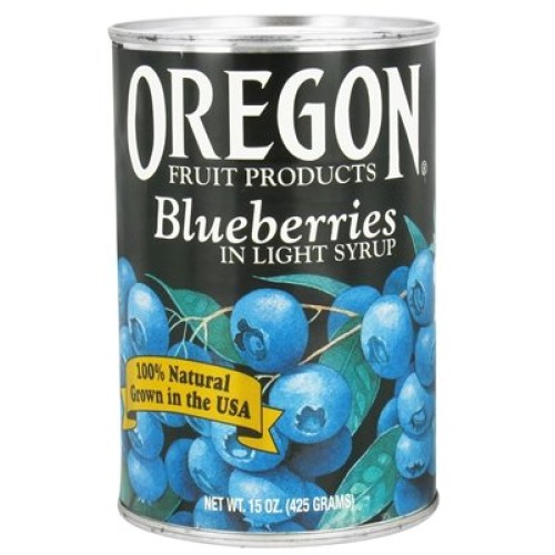 Oregon Fruit Products Blueberries In Light Syrup - 15 Oz