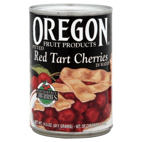 Oregon Fruit Pie Cherries Red Tart, 14.5-Ounce Pack Of 4
