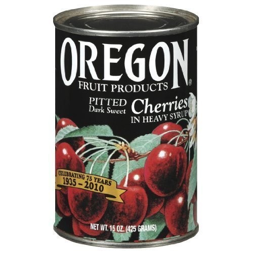 Oregon Fruit Products Pitted Dark Sweet Cherries In Heavy Syrup,