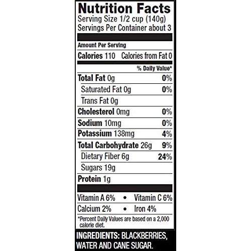 Oregon Fruit Blackberries In Syrup, 15-Ounce Cans Pack Of 8