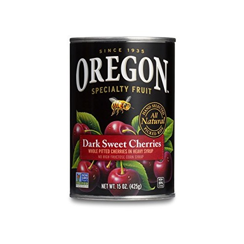 Oregon Fruit Pitted Dark Sweet Cherries In Heavy Syrup, 15-Ounce