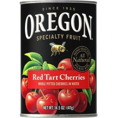 Oregon Fruit Produ Cts Pitted Red Tart Cherries In Water 14.5 Oz