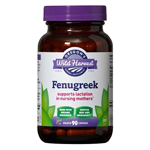 Oregons Wild Harvest Fenugreek Organic Herbal Supplement, 90 Count